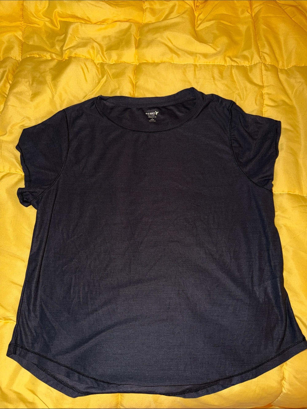 Old Navy Active-Black Short Sleeve Crewneck Tee - Women's